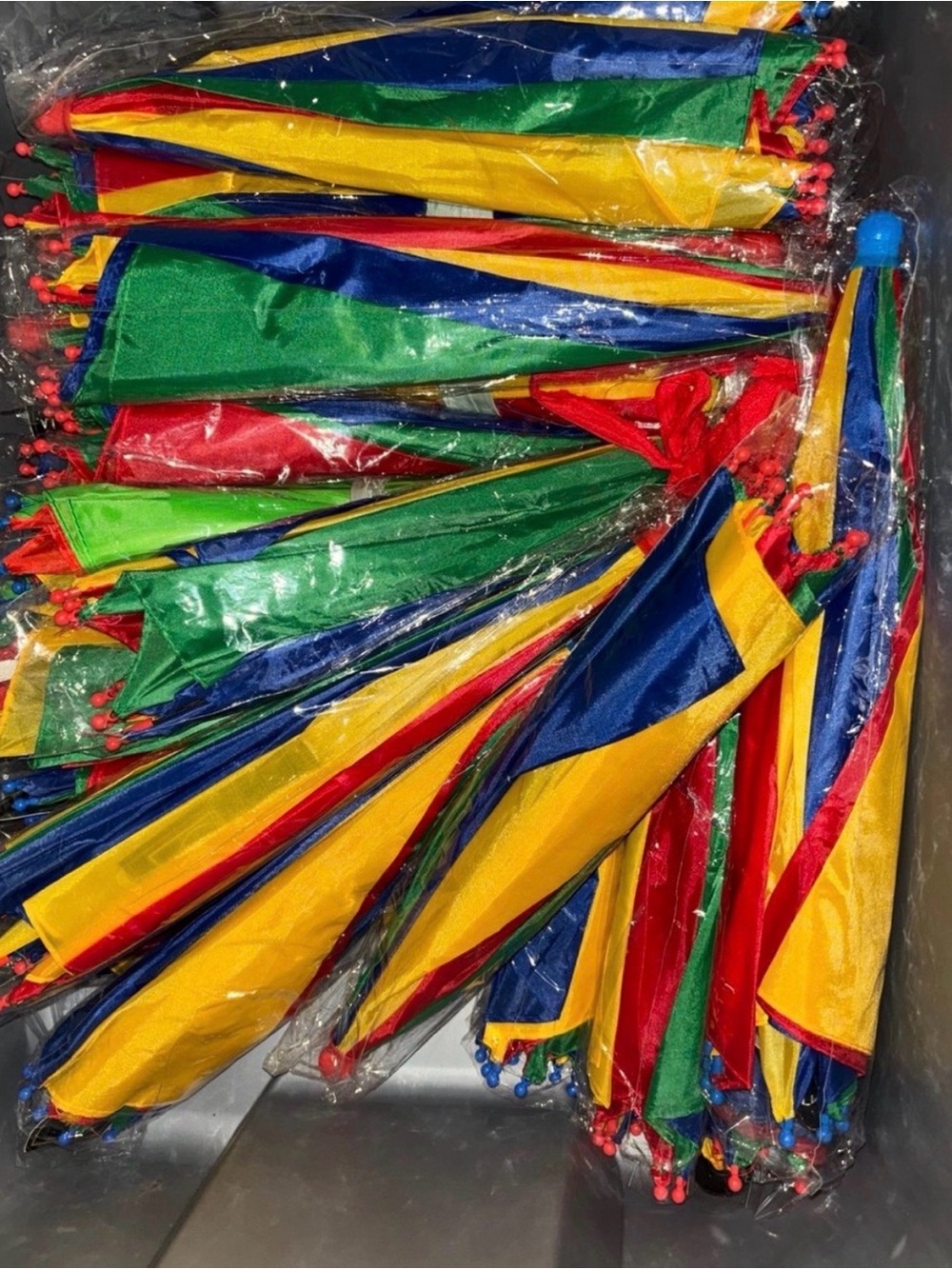Multi-Color umbrella hats 3- Pack